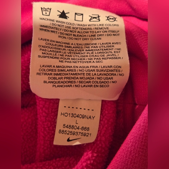 Nike Women's Pink Hoodie - Picture 8 of 11